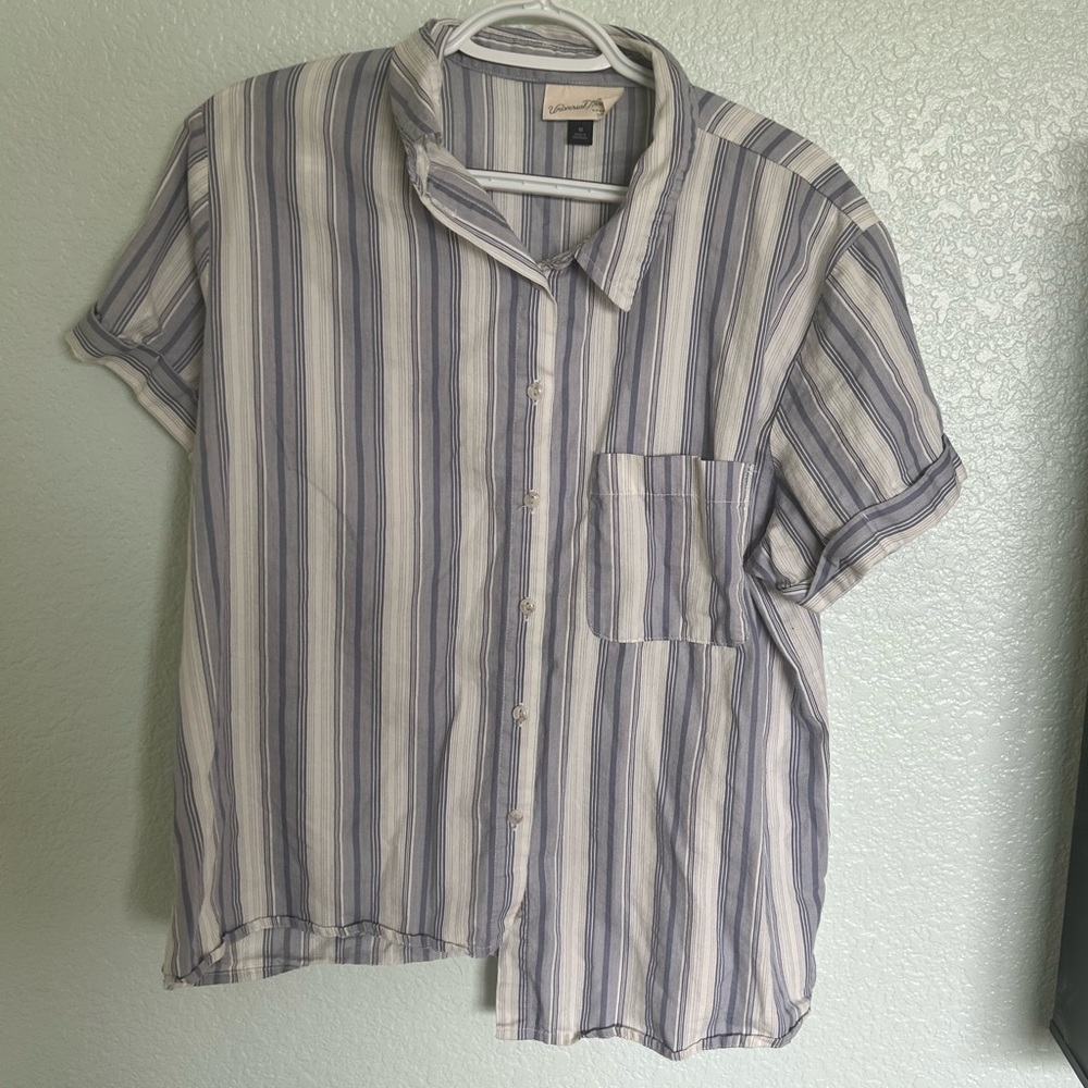 short-sleeved button down